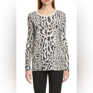 ATM Mixed Leopard Print Long Sleeve Top
